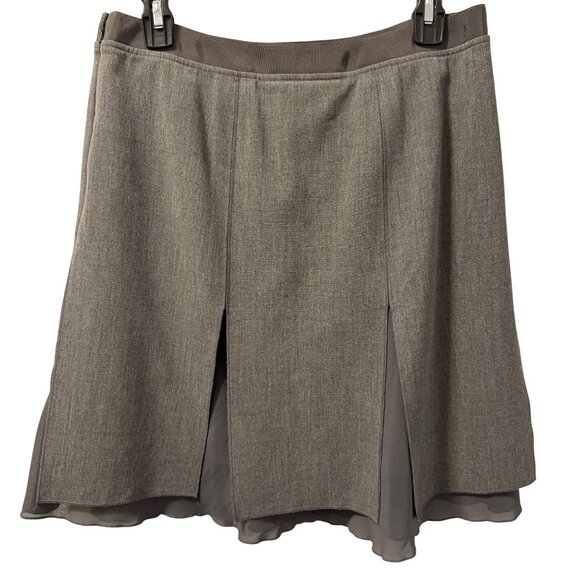 Etcetera Womens Grey A-Line Skirt Size 6 Polyester Viscose Blend - Picture 11 of 12